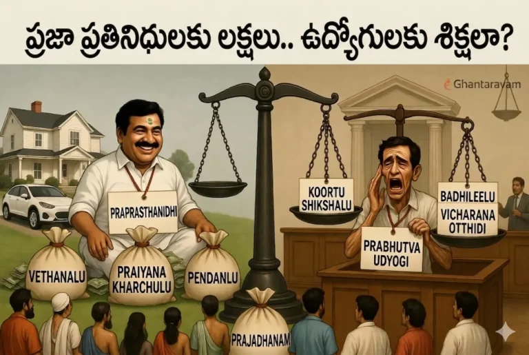 ప్రజా ప్రతినిధులకు లక్షలు.. ఉద్యోగులకు శిక్షలా? – Corruption Analysis