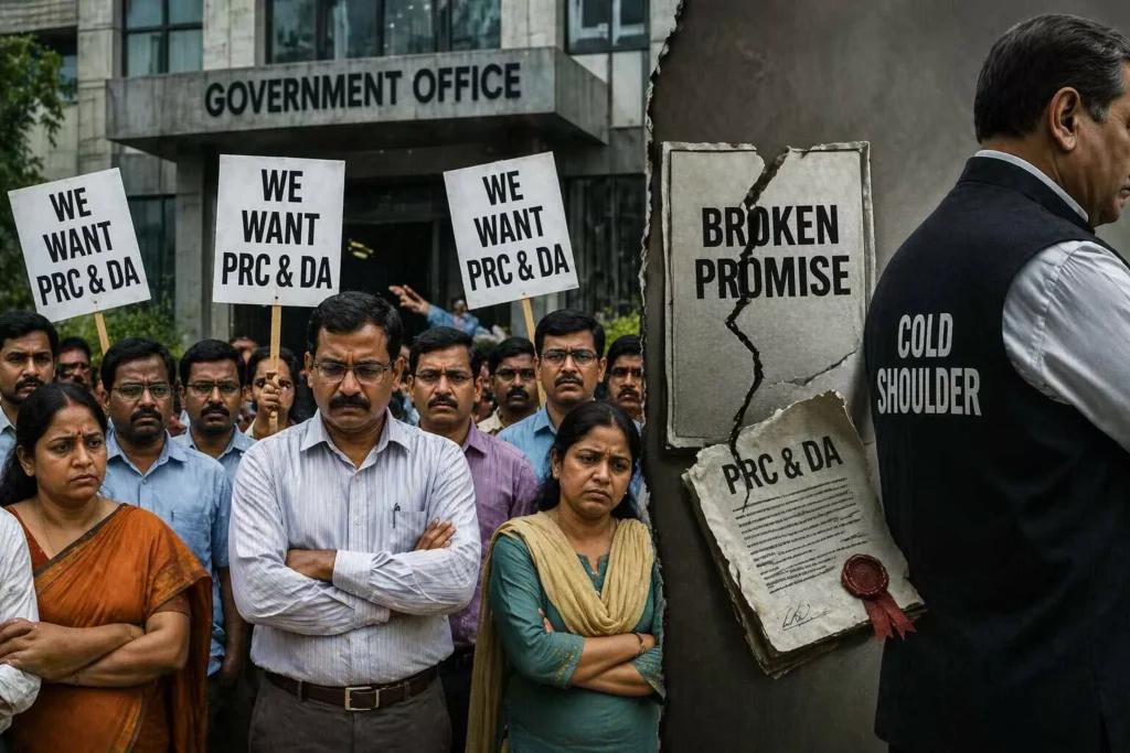 Telangana Govt Employees Protest
